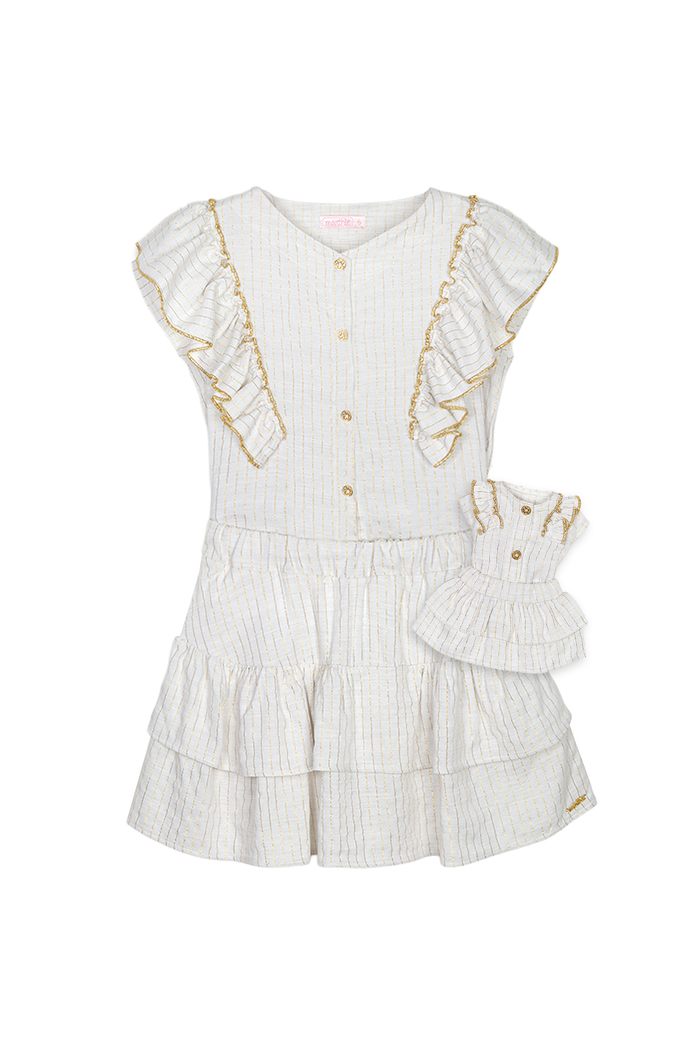 Conjunto viscose listrado gold