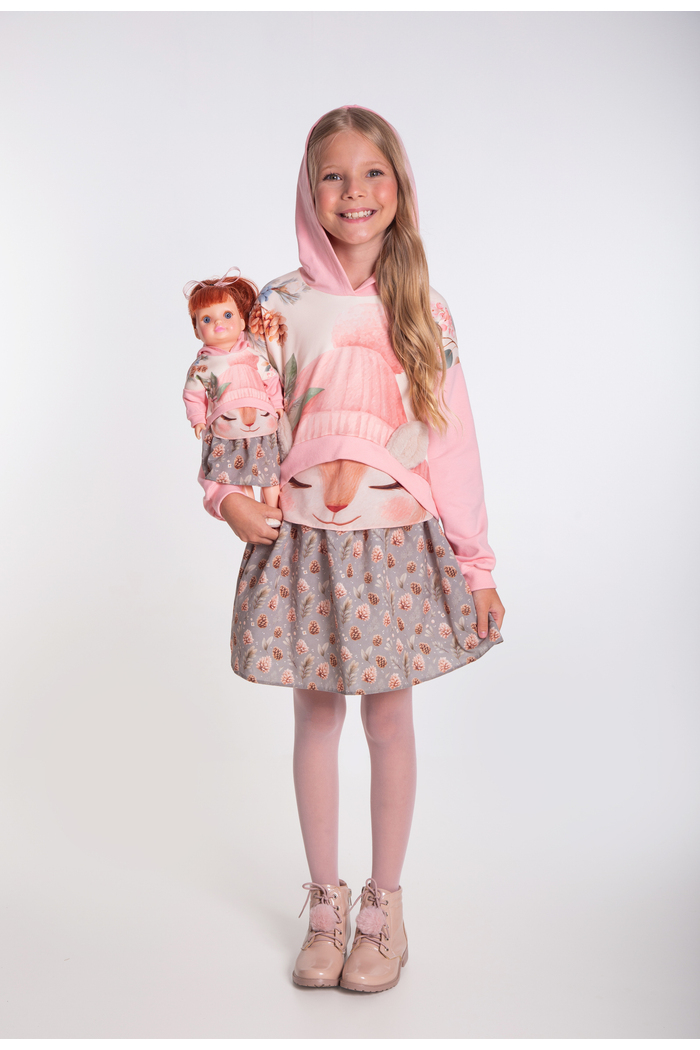 Conjunto esquilo com saia