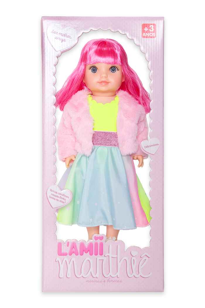 Boneca Maya (Cabelo rosa)