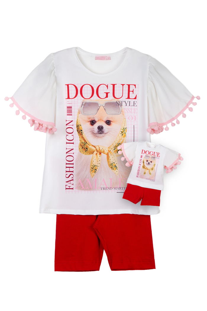 Conjunto Dogue com legging ciclista