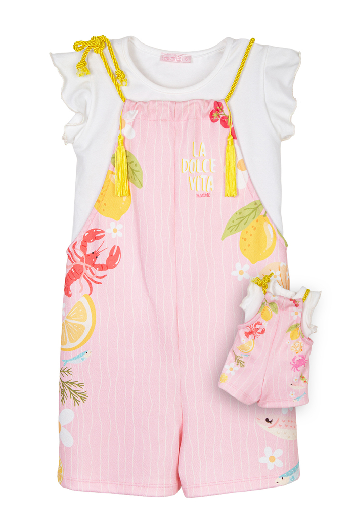 Conjunto macacão Dolce Vita com blusa