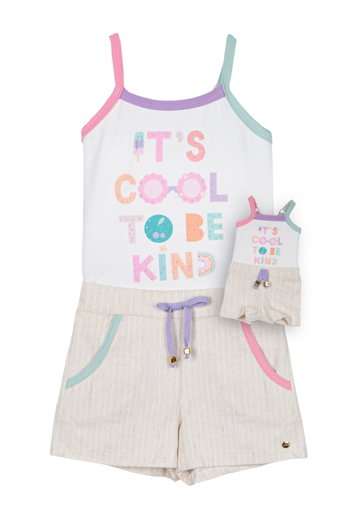 Conjunto regata Kind com shorts bengaline