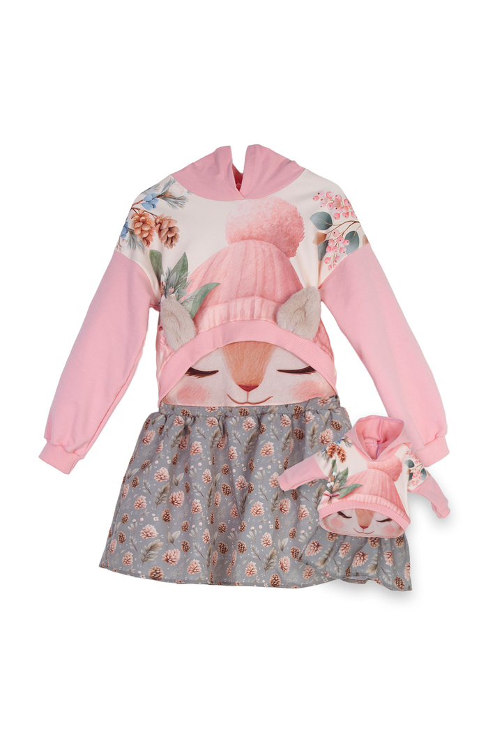 Conjunto esquilo com saia