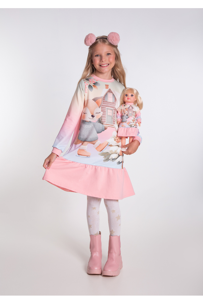 Vestido raposa patinação