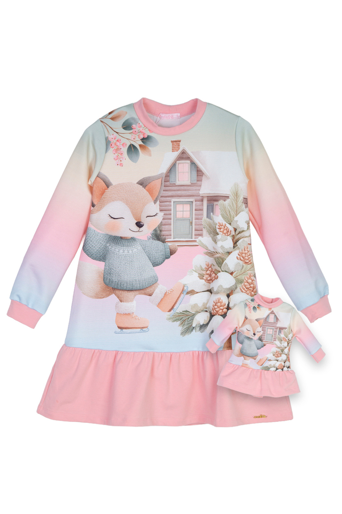 Vestido raposa patinação