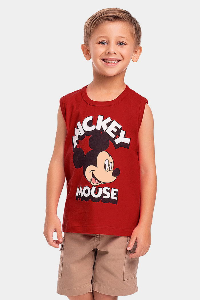 Regata infantil Mickey com relevo 3d