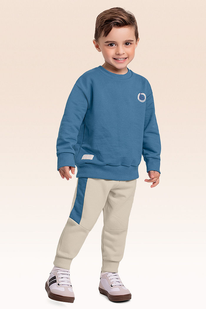Conjunto blusão e calça moletom