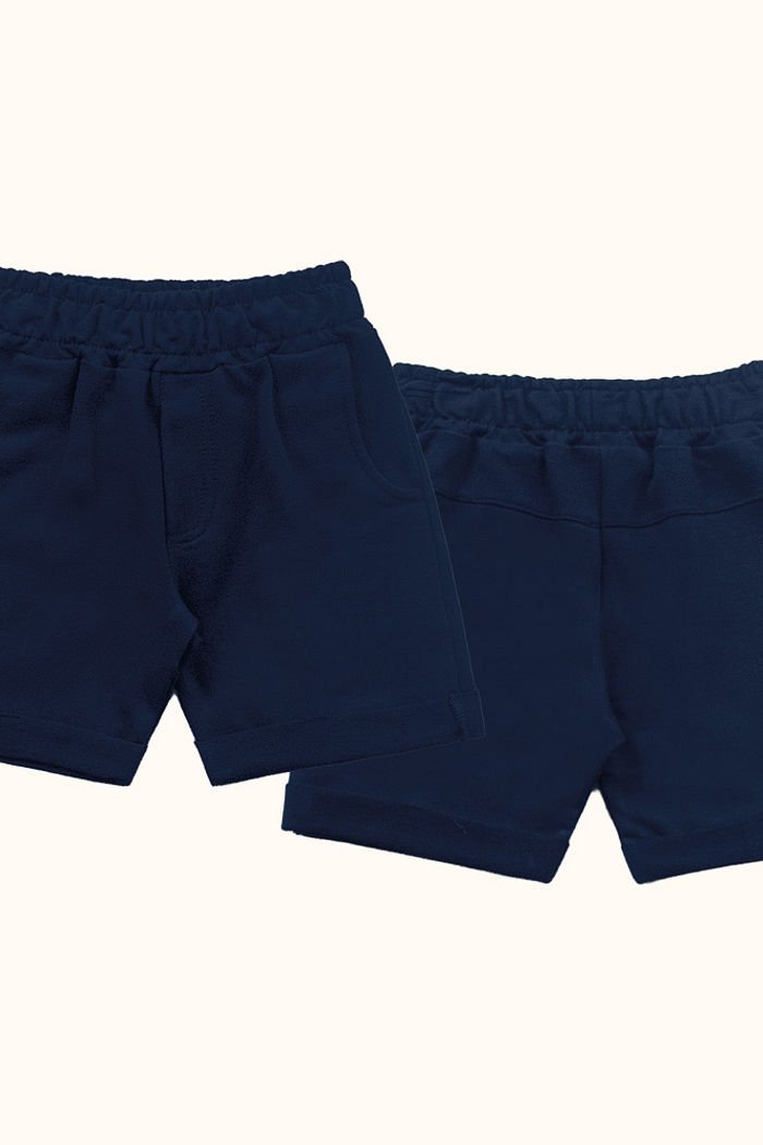 Bermuda em moletinho com bolso funcional e barra dobrada