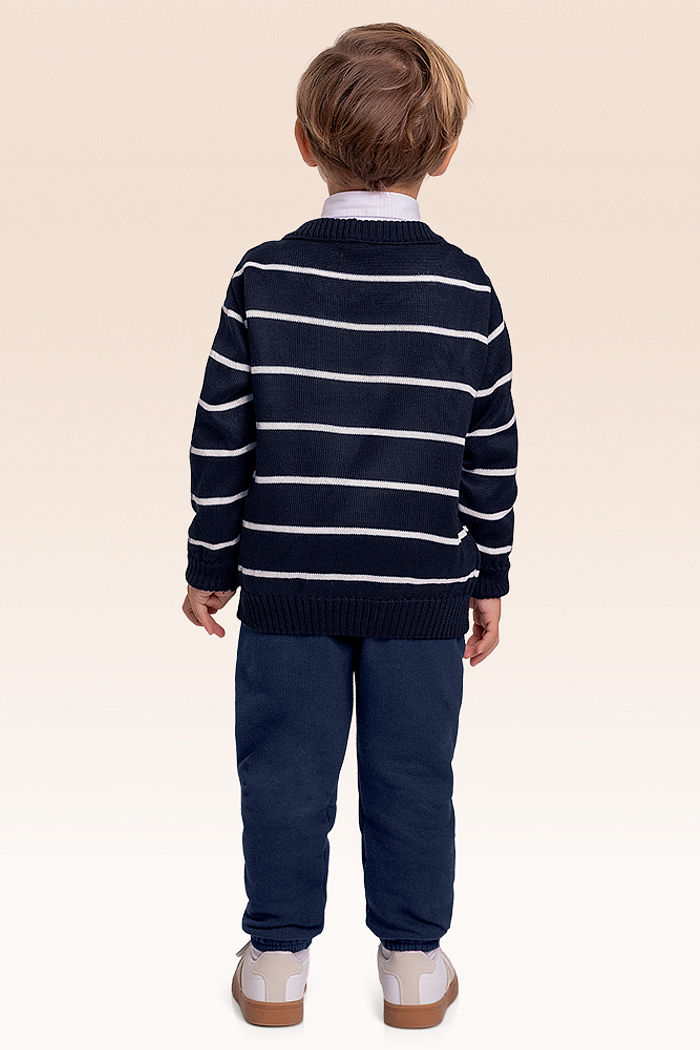 Calça em moletom com bolso