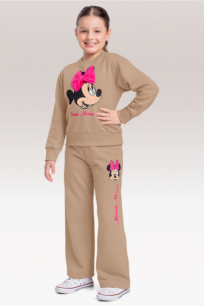 Conjunto blusão e calça Minnie