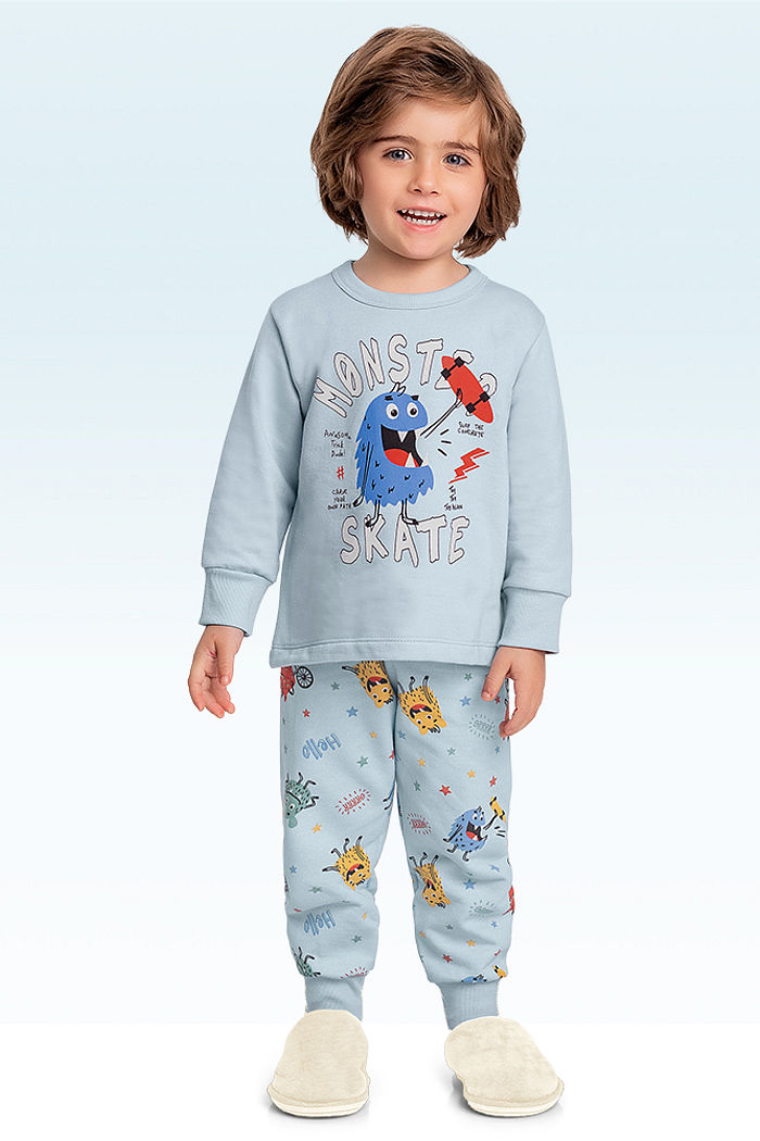 Conjunto pijama blusão e calça