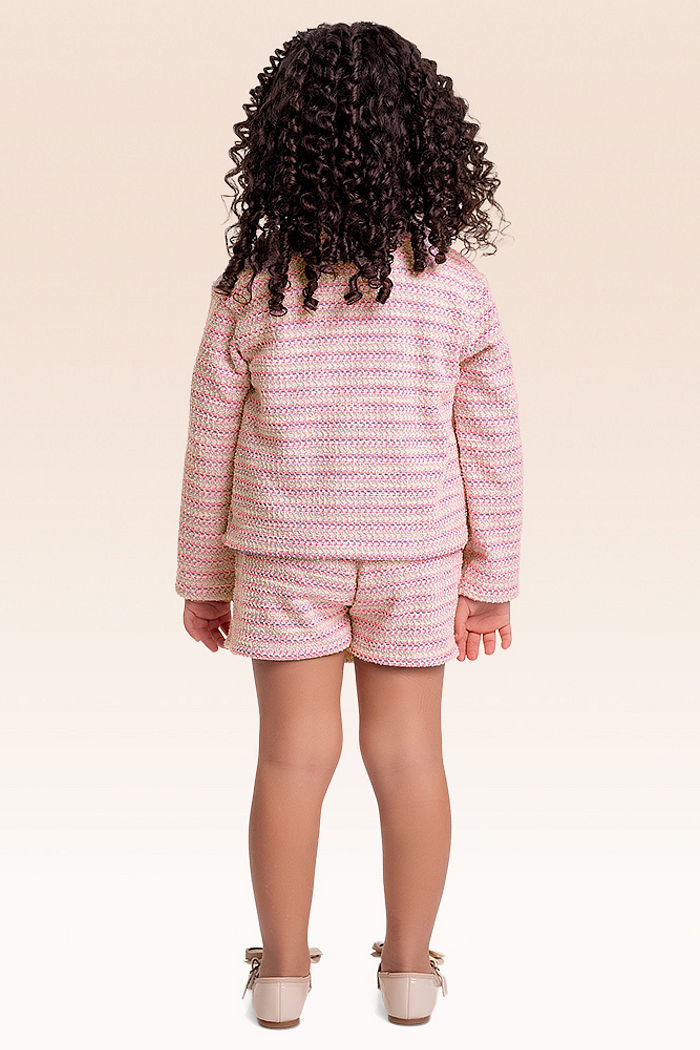 Casaco aberto listras