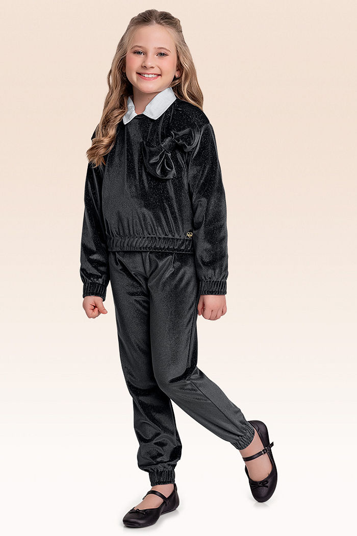 Conjunto blusão e calça moletom