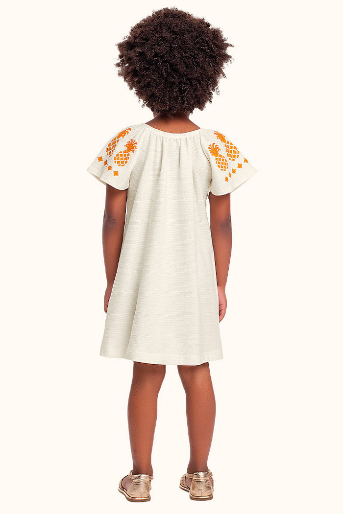 Vestido em malha florence bordado com lantejoula