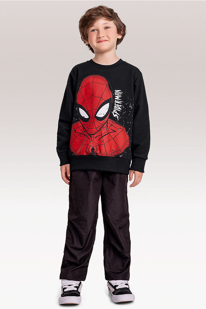 Blusão em moletom Spider-man