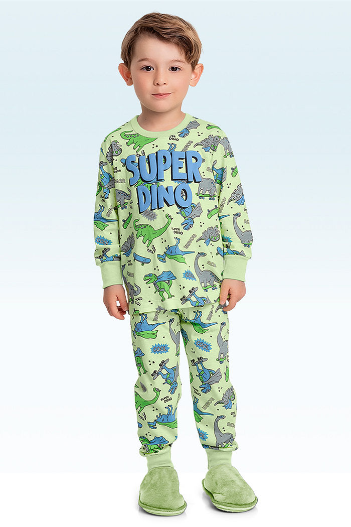 Conjunto pijama camiseta manga longa e calça