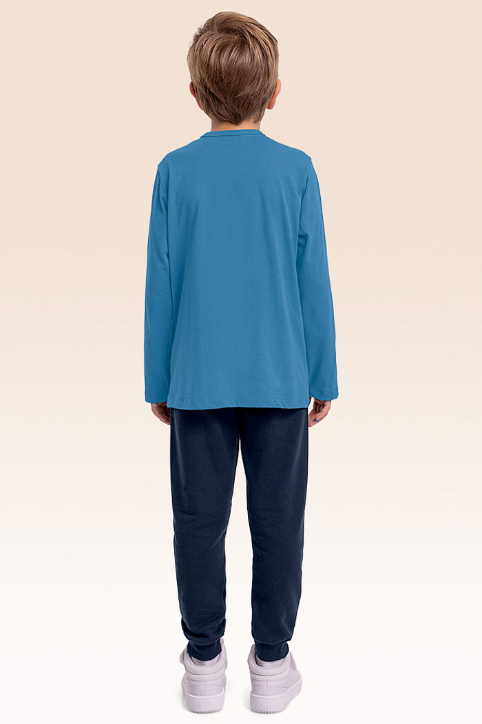 Conjunto camiseta manga longa e calça