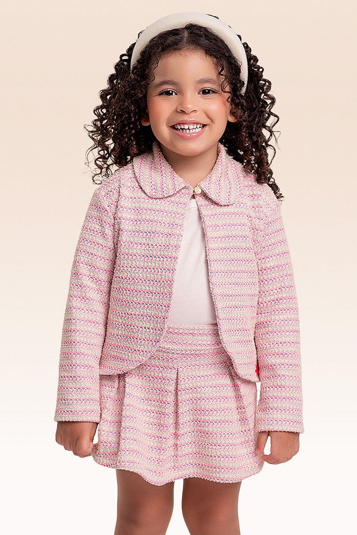 Casaco aberto listras