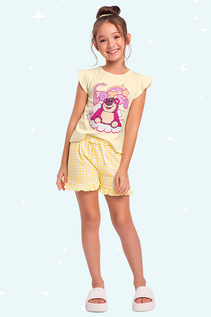 Conjunto pijama blusa e short Lotso