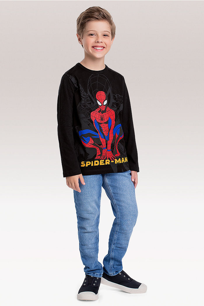 Camiseta manga longa Spider-man