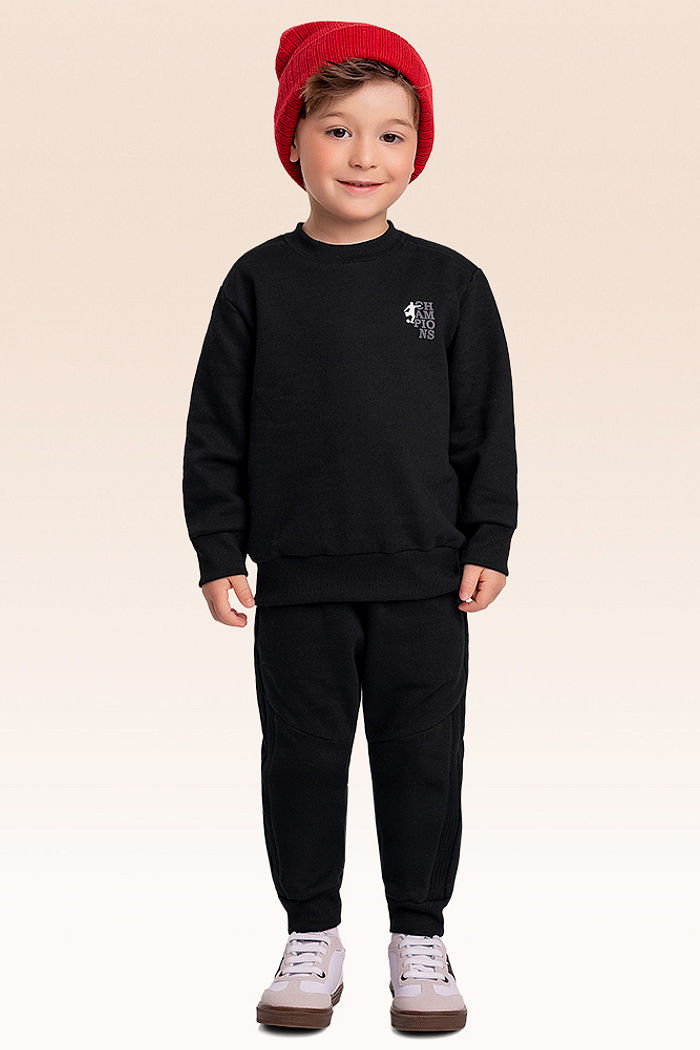 Conjunto blusão e calça moletom