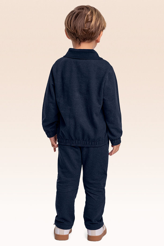 Conjunto blusão polo e calça