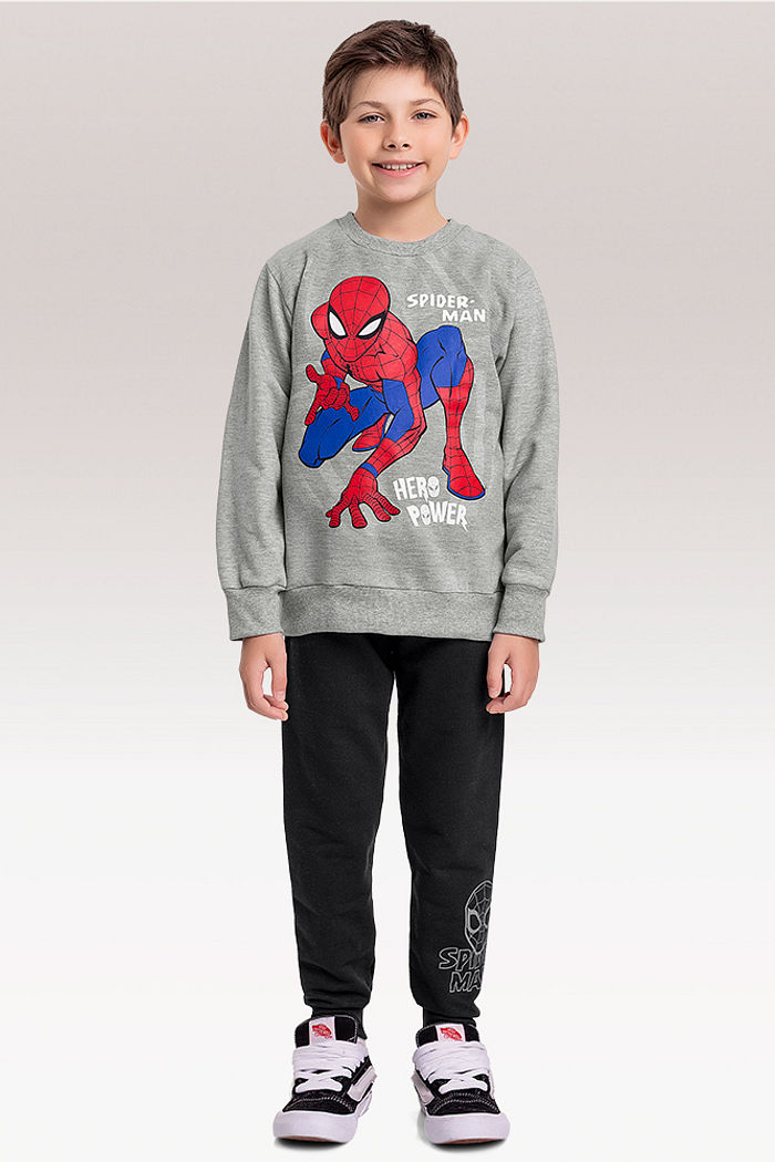 Conjunto blusão e calça Spider-man