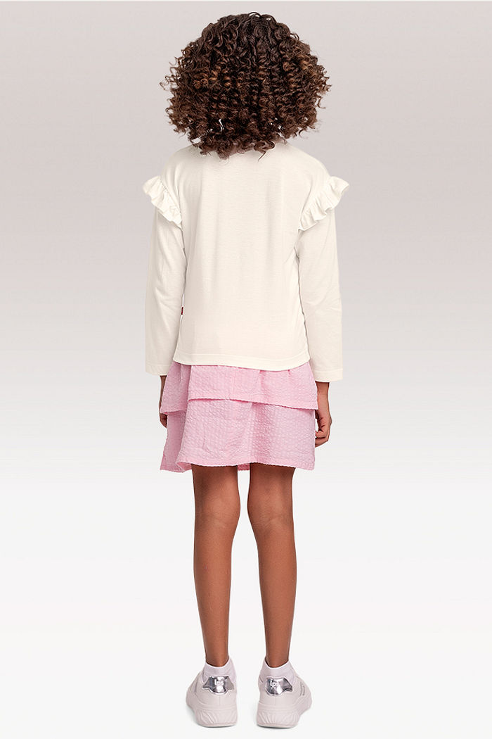 Blusa manga longa Barbie