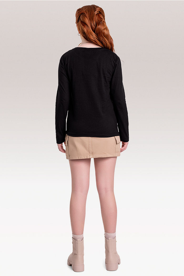 Blusa manga longa Lilo & Stitch