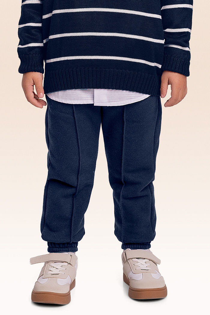 Calça em moletom com bolso