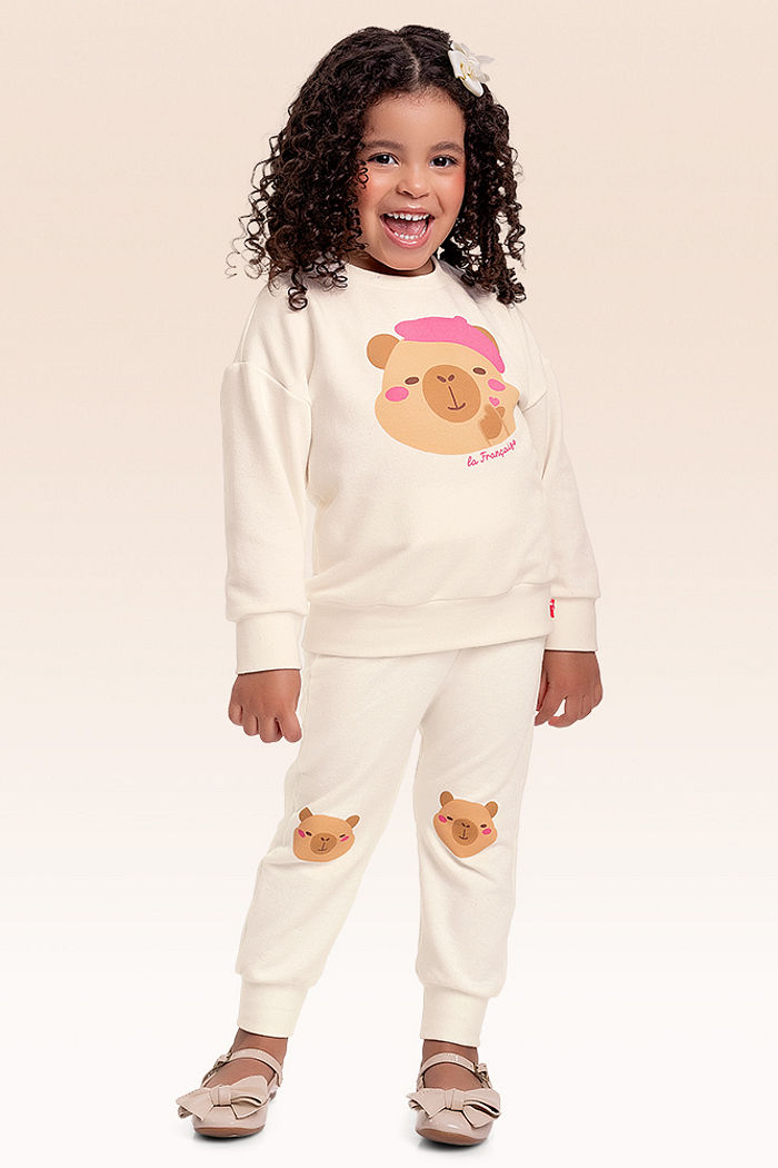 Conjunto blusão e calça moletom