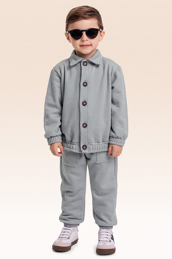 Conjunto casaco e calça