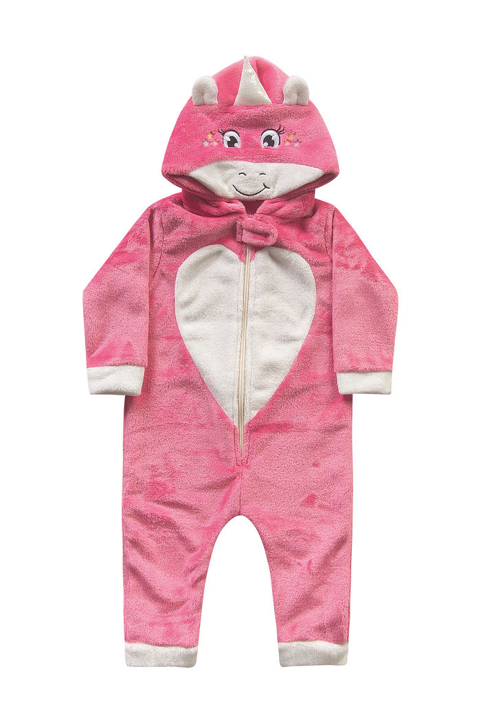 Kigurumi unicórnio em fleece