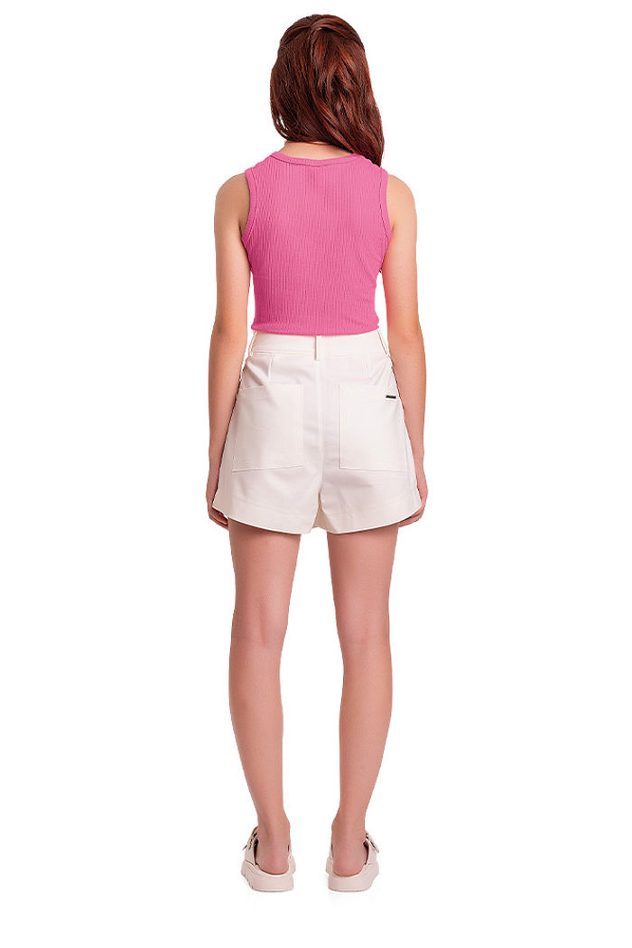 Regata juvenil em ribana com bordado frutas