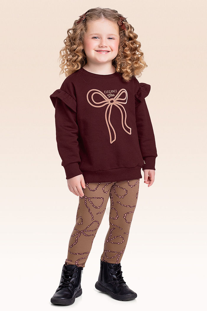 Conjunto blusão e legging