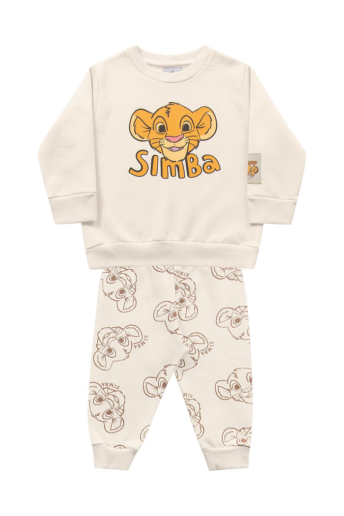 Conjunto blusão e calça em moletom