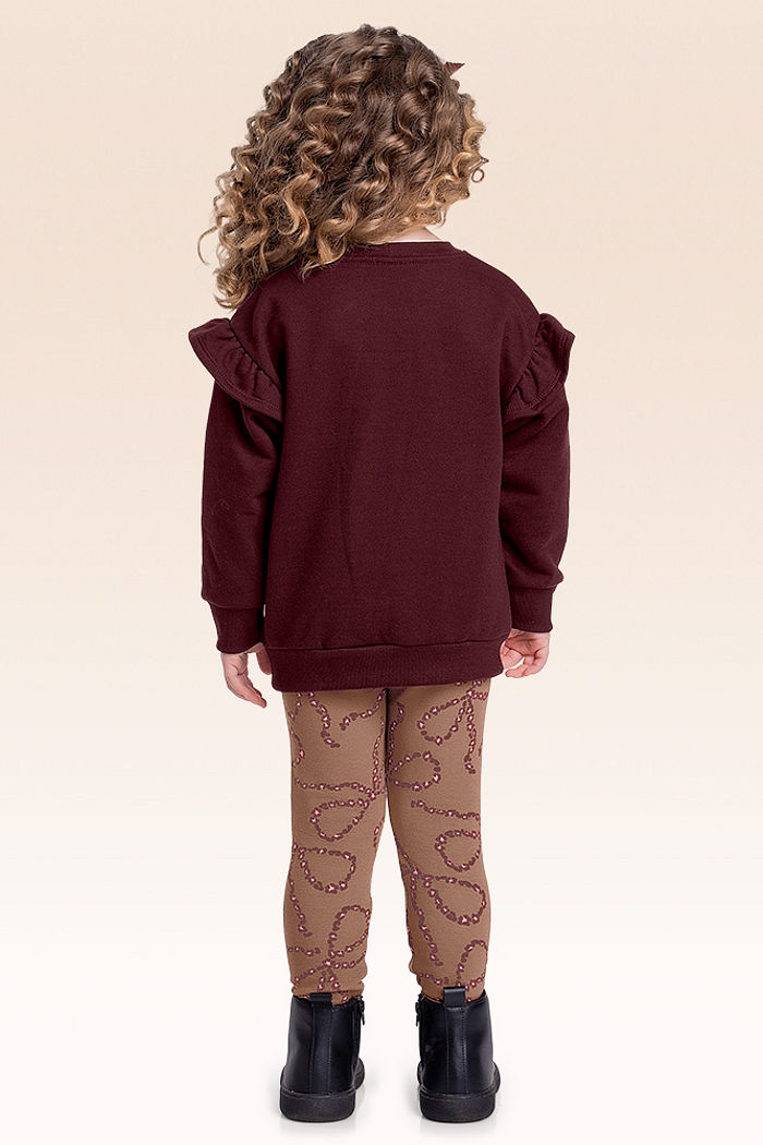 Conjunto blusão e legging