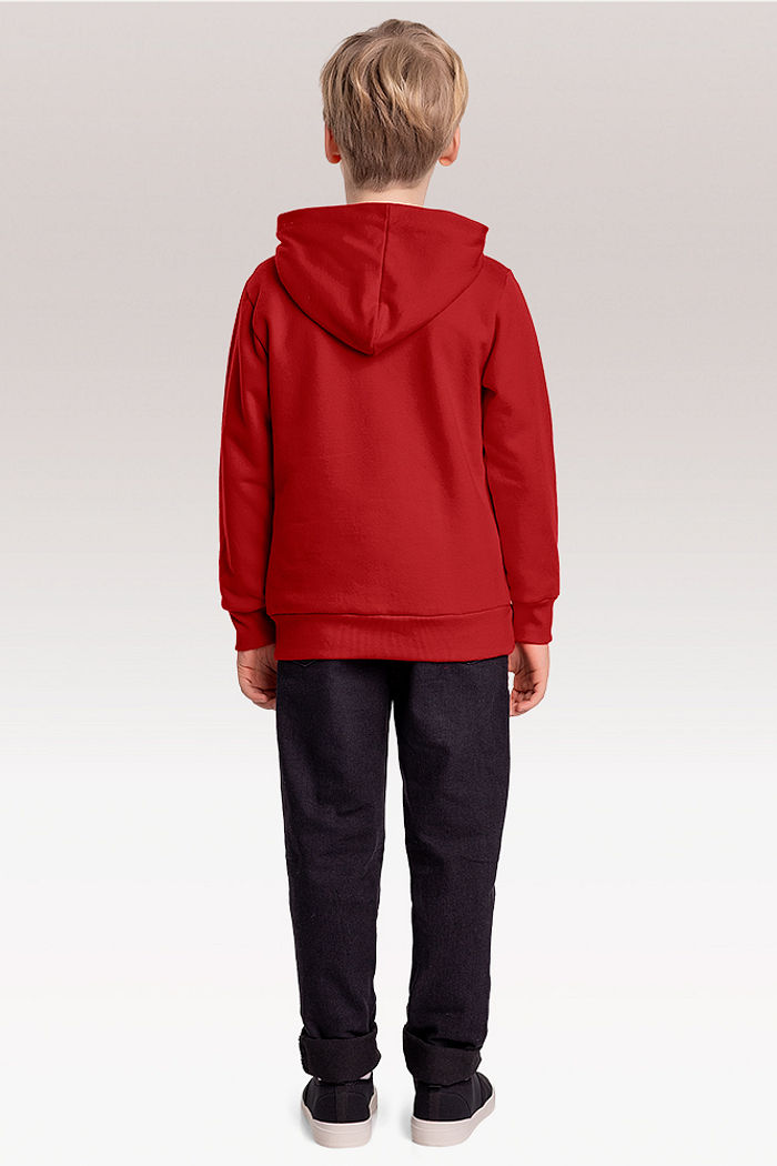 Blusão em moletom com capuz Spider-man