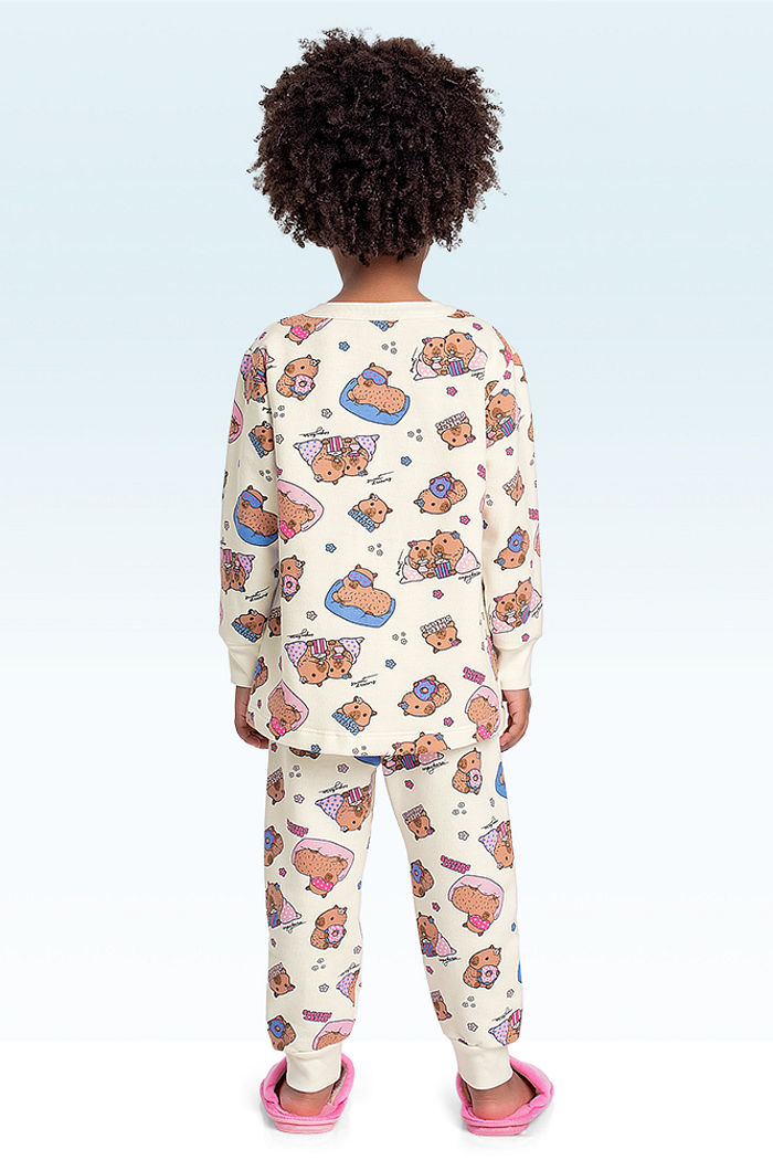 Conjunto pijama blusão e calça