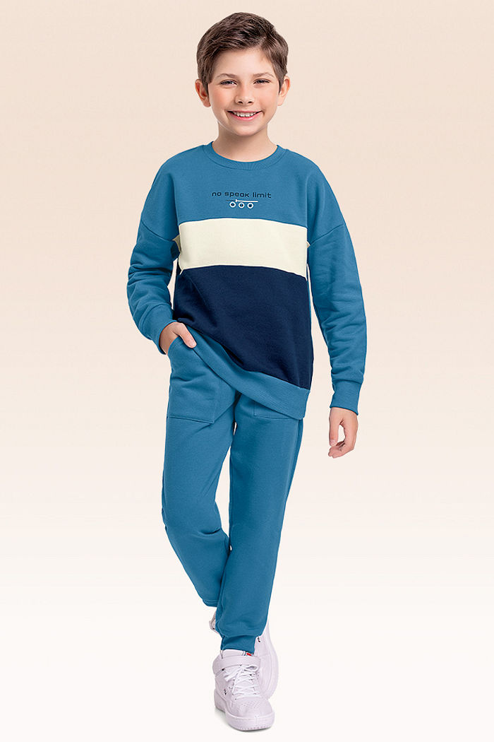 Conjunto blusão e calça moletom