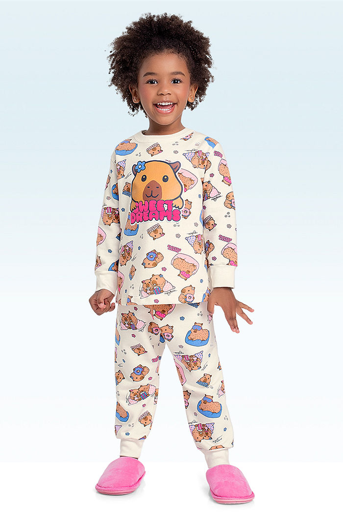 Conjunto pijama blusão e calça