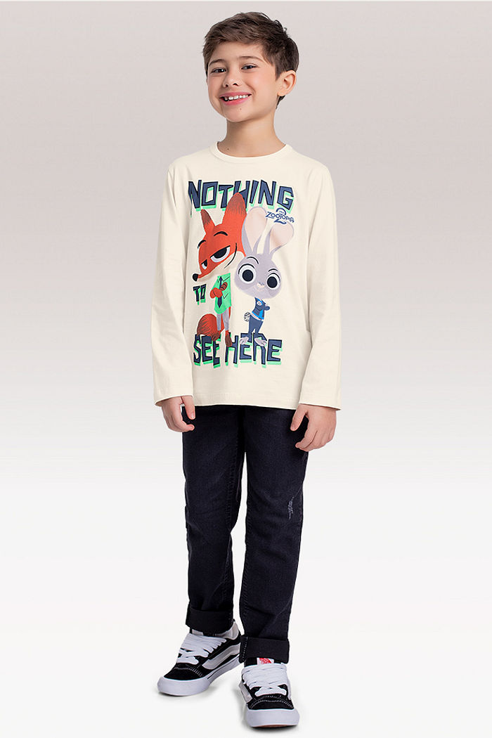 Camiseta manga longa Zootopia