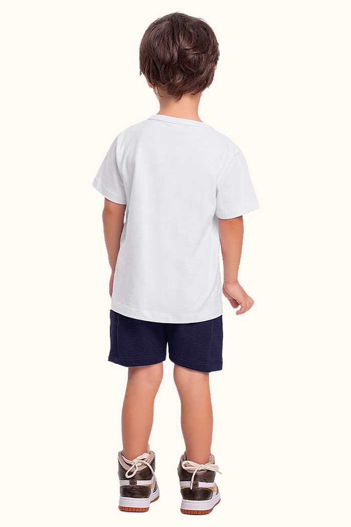 Camiseta em meia malha explorador