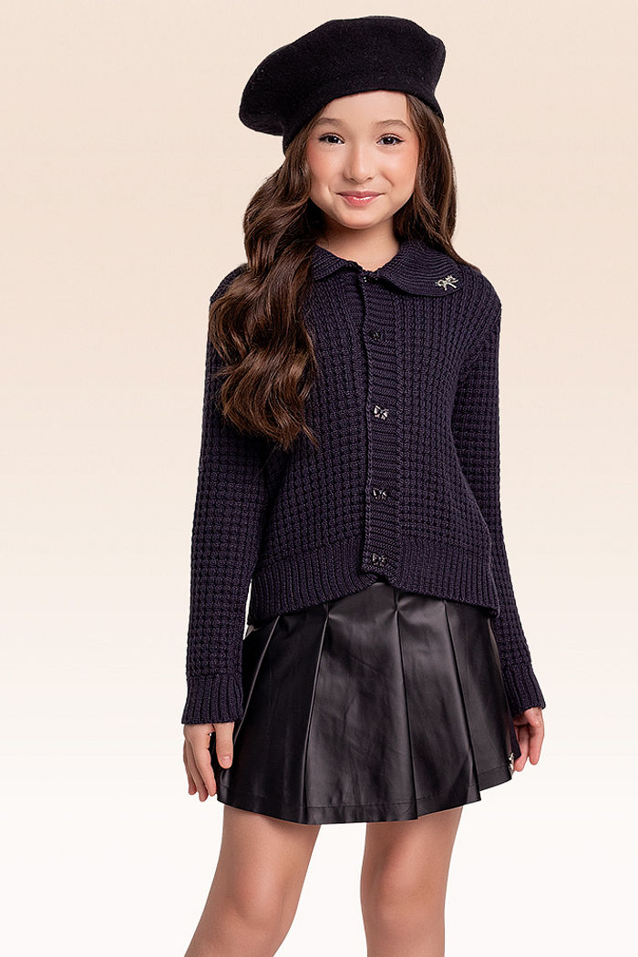 Casaco aberto Tricot