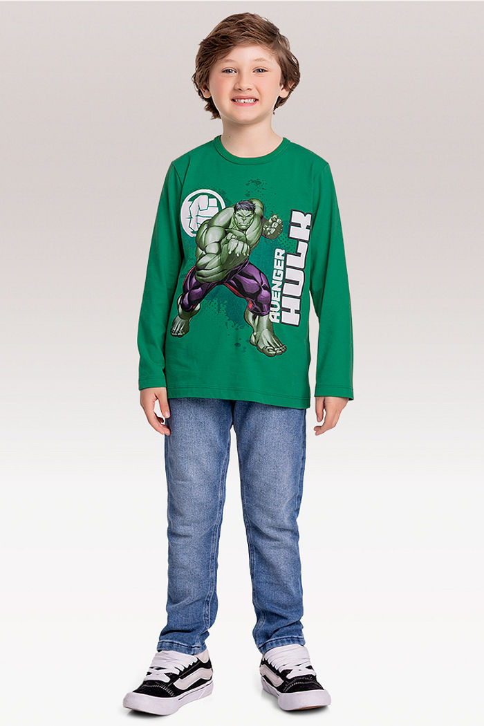 Camiseta manga longa Avengers