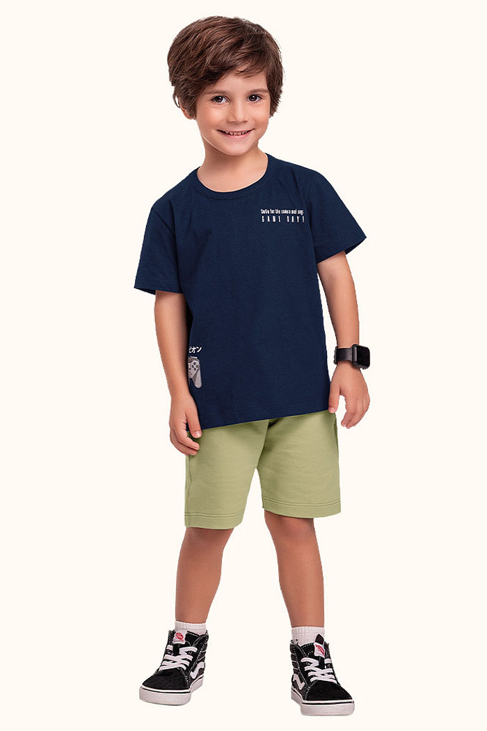 Camiseta gamer em meia malha