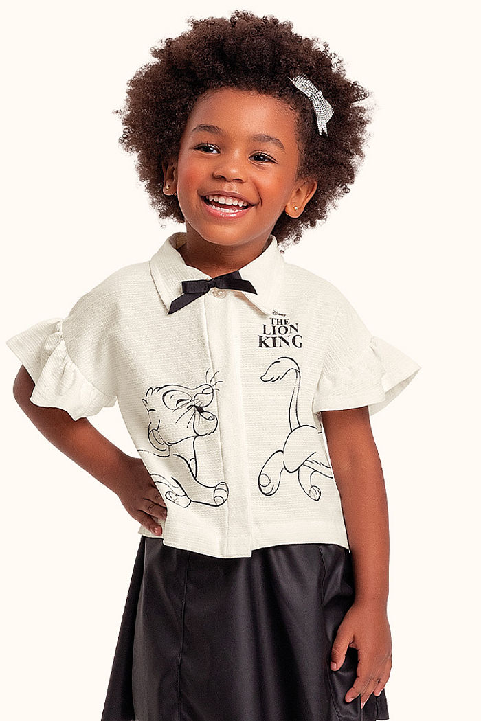 Camisa em malha florence rei leão