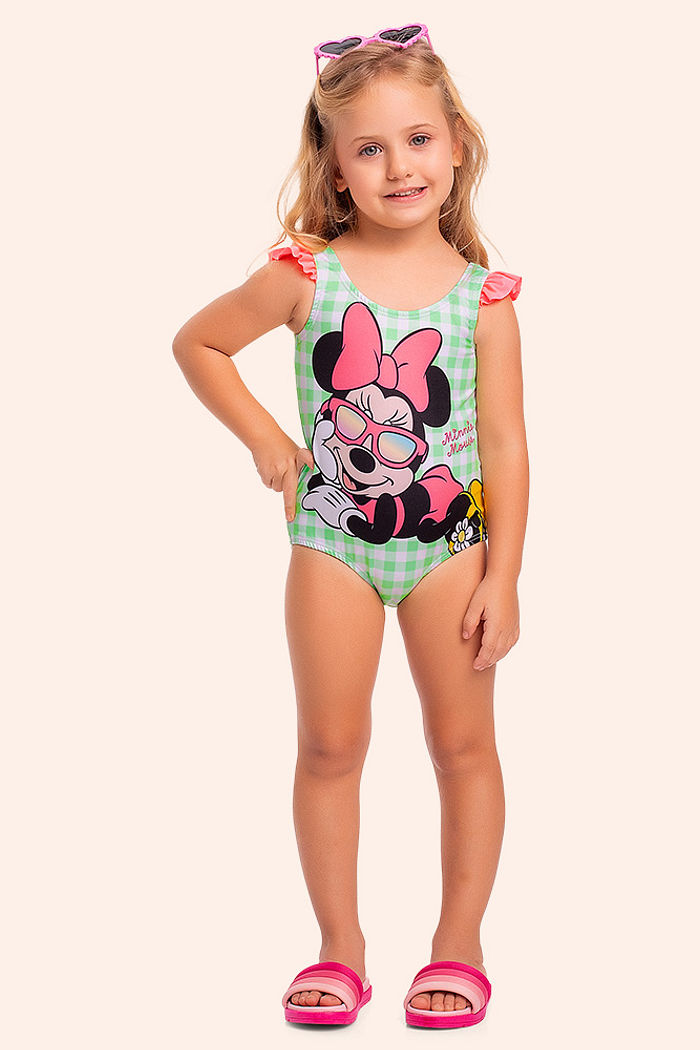 Maiô infantil Minnie e amigos