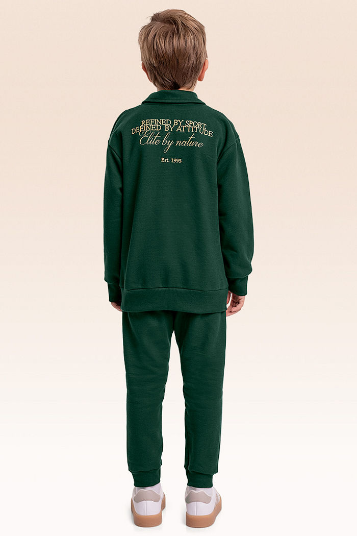 Conjunto blusão polo e calça