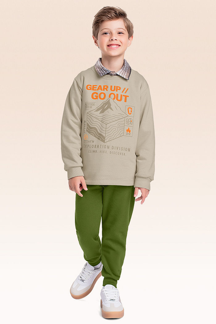 Conjunto blusão e calça moletom